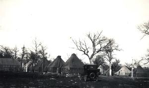 Primary view of object titled 'Several views of the campsite in the Arbuckles used during the construction of Highway 77.'.