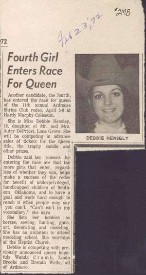 Fourth Girl Enters Race For Queen