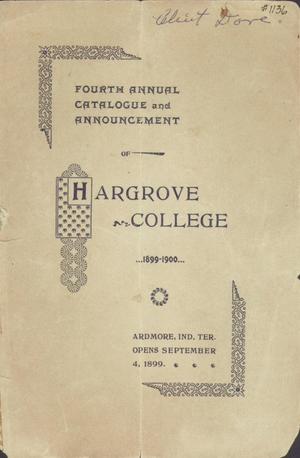 Catalogue, 1899-1900