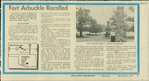 Fort Arbuckle Recalled Article