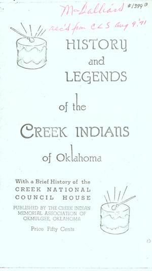 History and Legends of the Creek Indians of Oklahoma