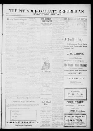The Pittsburg County Republican (Hartshorne, Okla.), Vol. 3, No. 38, Ed. 2 Thursday, December 15, 1921