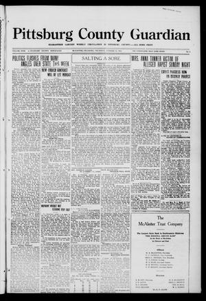 Pittsburg County Guardian (McAlester, Okla.), Vol. 18, No. 8, Ed. 1 Thursday, October 12, 1922
