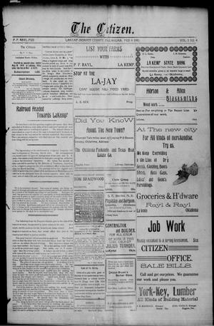 The Citizen. (LaKemp, Okla.), Vol. 2, No. 4, Ed. 1 Friday, February 11, 1910