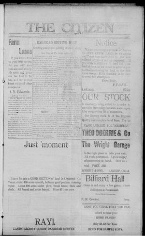 The Citizen (LaKemp, Okla.), Vol. 1, No. 35, Ed. 1 Thursday, March 1, 1917