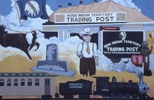 Hugo Indian Territory Trading Post Mural
