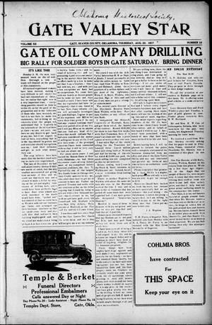 Gate Valley Star (Gate, Okla.), Vol. 12, No. 22, Ed. 1 Thursday, August 23, 1917
