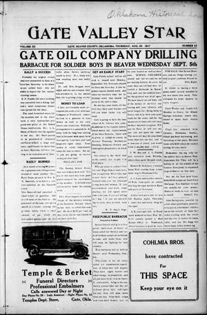 Gate Valley Star (Gate, Okla.), Vol. 12, No. 23, Ed. 1 Thursday, August 30, 1917