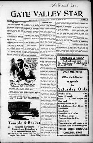 Gate Valley Star (Gate, Okla.), Vol. 12, No. 25, Ed. 1 Thursday, September 13, 1917