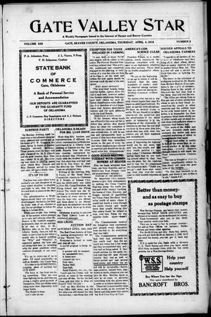 Gate Valley Star (Gate, Okla.), Vol. 13, No. 2, Ed. 1 Thursday, April 4, 1918