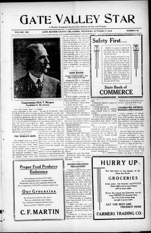 Gate Valley Star (Gate, Okla.), Vol. 13, No. 30, Ed. 1 Thursday, October 17, 1918