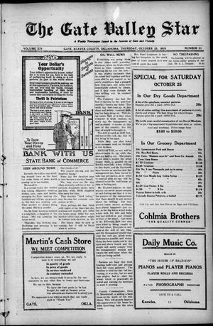 The Gate Valley Star (Gate, Okla.), Vol. 14, No. 31, Ed. 1 Thursday, October 23, 1919