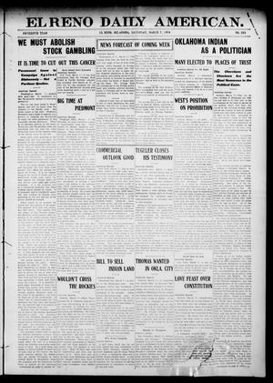 El Reno Daily American. (El Reno, Okla.), Vol. 15, No. 203, Ed. 1 Saturday, March 7, 1908