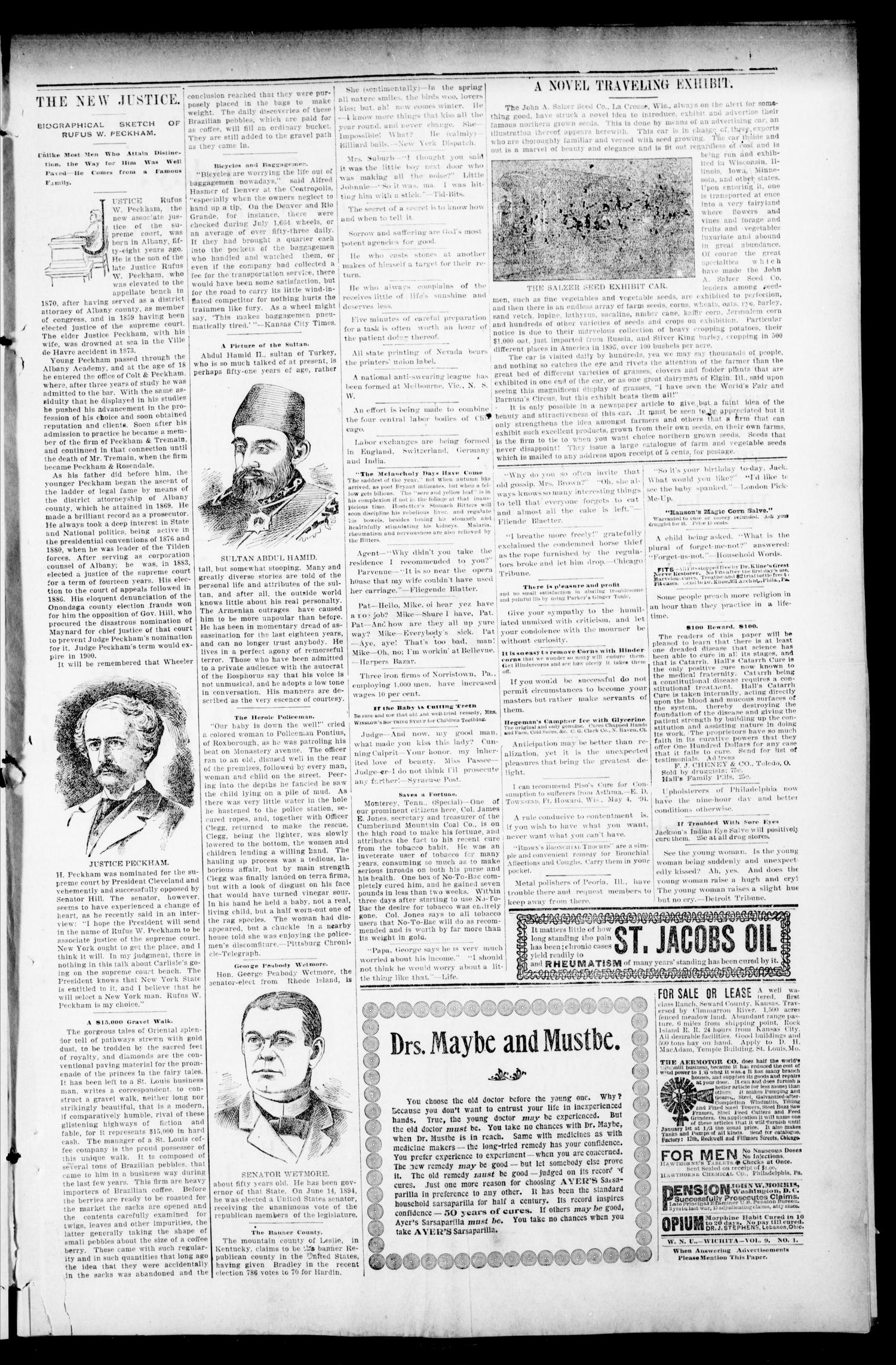 The Press Democrat. (Hennessey, Okla.), Vol. 3, No. 15, Ed. 1 Thursday, January 2, 1896
                                                
                                                    [Sequence #]: 7 of 8
                                                