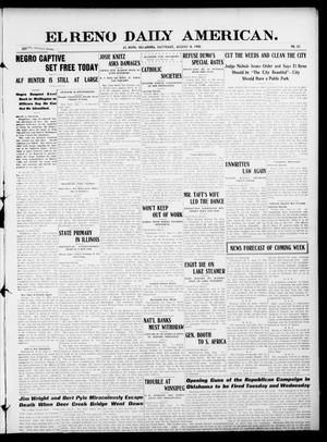 El Reno Daily American. (El Reno, Okla.), Vol. 16, No. 22, Ed. 1 Saturday, August 8, 1908