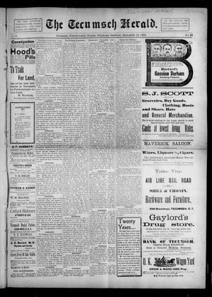 The Tecumseh Herald. (Tecumseh, Okla. Terr.), Vol. 5, No. 49, Ed. 1 Saturday, September 12, 1896