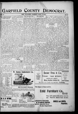 Primary view of object titled 'Garfield County Democrat. (Enid, Okla.), Vol. 5, No. 14, Ed. 1 Thursday, April 3, 1902'.