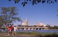 Primary view of Tulsa Skyline and Riverside Park