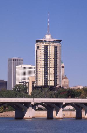 Tulsa Skyline and Riverside Park