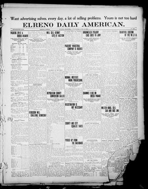 Primary view of object titled 'El Reno Daily American. (El Reno, Okla.), Vol. 17, No. 282, Ed. 1 Wednesday, June 8, 1910'.