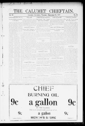 The Calumet Chieftain. (Calumet, Okla.), Vol. 10, No. 16, Ed. 1 Thursday, November 15, 1917