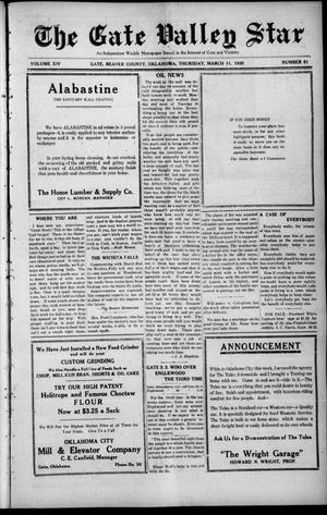 The Gate Valley Star (Gate, Okla.), Vol. 14, No. 51, Ed. 1 Thursday, March 11, 1920