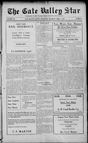 The Gate Valley Star (Gate, Okla.), Vol. 16, No. 3, Ed. 1 Thursday, April 7, 1921