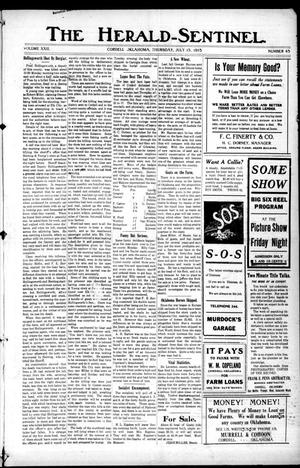 The Herald-Sentinel. (Cordell, Okla.), Vol. 22, No. 45, Ed. 1 Thursday, July 15, 1915
