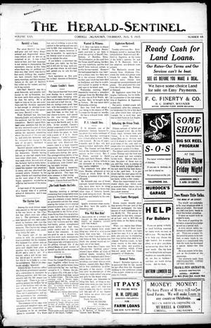 The Herald-Sentinel. (Cordell, Okla.), Vol. 22, No. 48, Ed. 1 Thursday, August 5, 1915