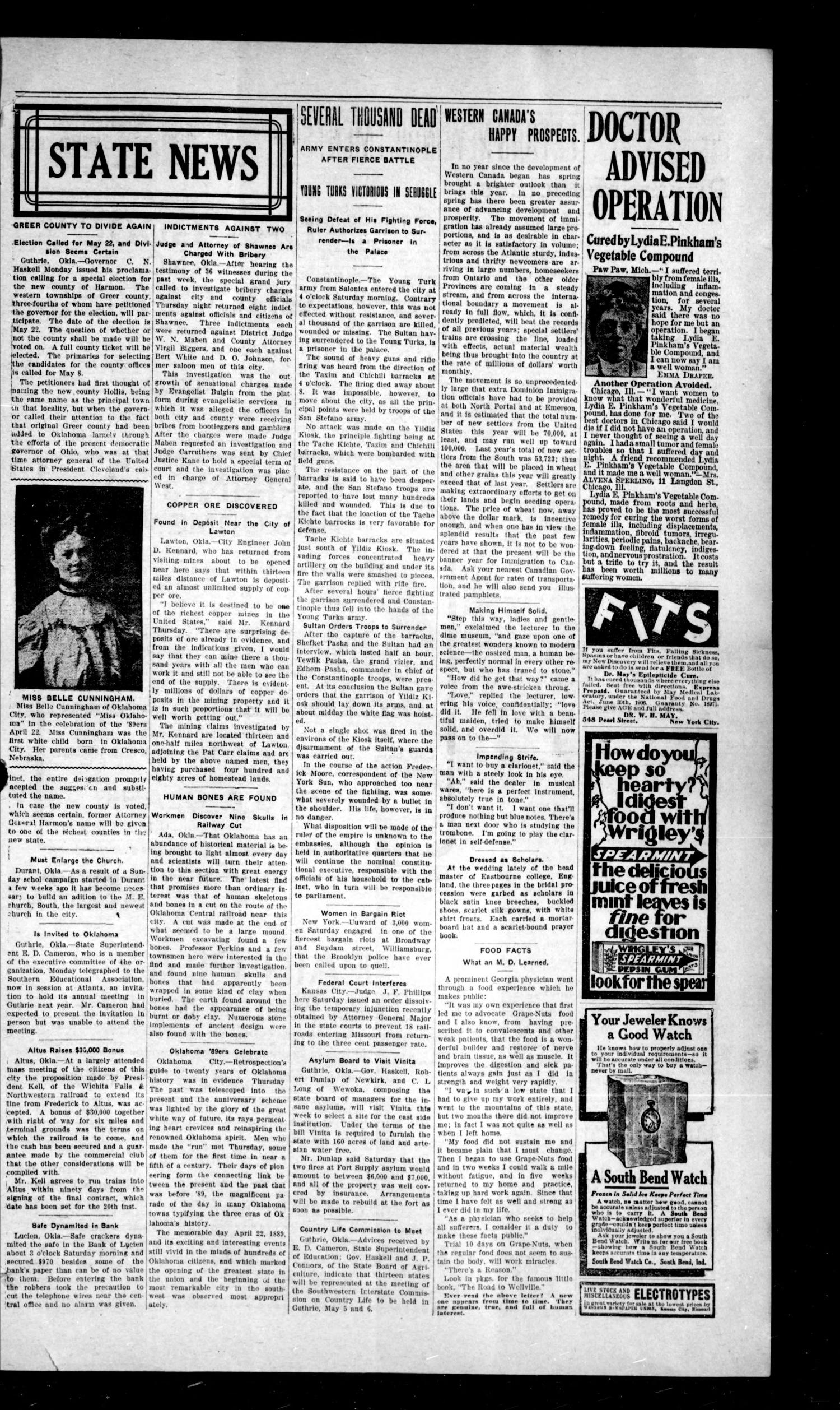 The Exponent. (Ralston, Okla.), Vol. 5, No. 1, Ed. 1 Friday, April 30, 1909
                                                
                                                    [Sequence #]: 3 of 8
                                                