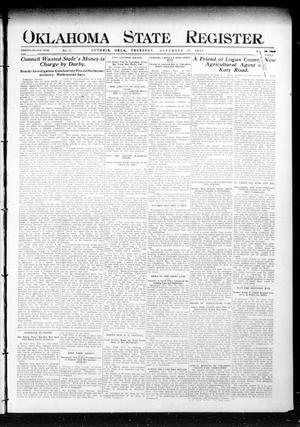 Oklahoma State Register. (Guthrie, Okla.), Vol. 22, No. 28, Ed. 1 Thursday, November 27, 1913