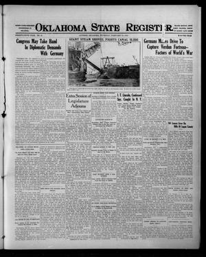 Oklahoma State Register. (Guthrie, Okla.), Vol. 25, No. 47, Ed. 1 Thursday, February 24, 1916
