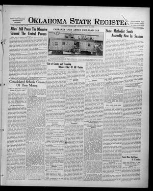 Oklahoma State Register. (Guthrie, Okla.), Vol. 26, No. 14, Ed. 1 Thursday, July 13, 1916
