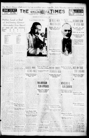 The Oklahoma Times (Oklahoma City, Okla.), Vol. 27, No. 153, Ed. 1 Monday, October 11, 1915