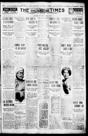 The Oklahoma Times (Oklahoma City, Okla.), Vol. 27, No. 159, Ed. 1 Monday, October 18, 1915