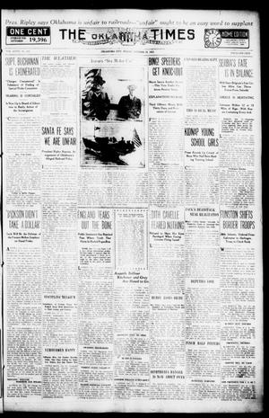 Primary view of object titled 'The Oklahoma Times (Oklahoma City, Okla.), Vol. 27, No. 163, Ed. 1 Friday, October 22, 1915'.