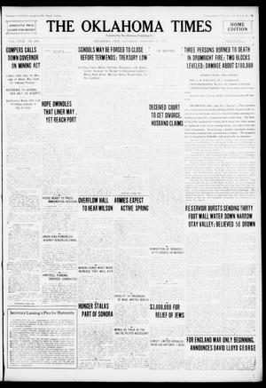 Primary view of object titled 'The Oklahoma Times (Oklahoma City, Okla.), Vol. 27, No. 248, Ed. 1 Saturday, January 29, 1916'.