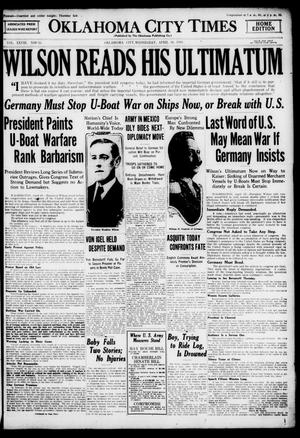 Oklahoma City Times (Oklahoma City, Okla.), Vol. 28, No. 15, Ed. 1 Wednesday, April 19, 1916