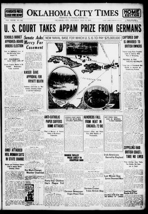 Primary view of object titled 'Oklahoma City Times (Oklahoma City, Okla.), Vol. 28, No. 102, Ed. 1 Saturday, July 29, 1916'.