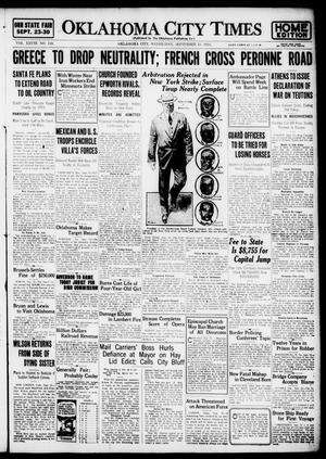 Oklahoma City Times (Oklahoma City, Okla.), Vol. 28, No. 141, Ed. 1 Wednesday, September 13, 1916