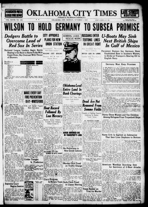 Oklahoma City Times (Oklahoma City, Okla.), Vol. 28, No. 163, Ed. 1 Monday, October 9, 1916