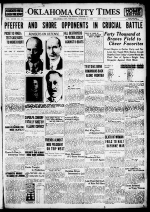 Oklahoma City Times (Oklahoma City, Okla.), Vol. 28, No. 166, Ed. 1 Thursday, October 12, 1916