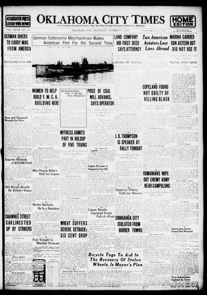Oklahoma City Times (Oklahoma City, Okla.), Vol. 28, No. 183, Ed. 1 Wednesday, November 1, 1916