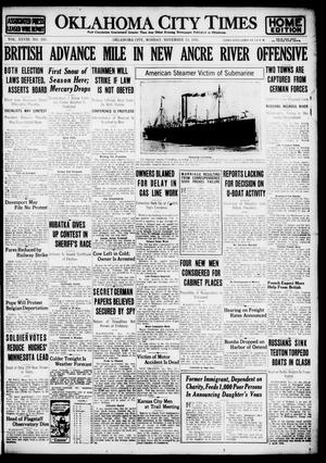 Oklahoma City Times (Oklahoma City, Okla.), Vol. 28, No. 193, Ed. 1 Monday, November 13, 1916