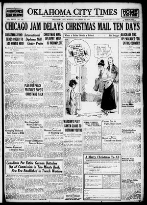 Primary view of object titled 'Oklahoma City Times (Oklahoma City, Okla.), Vol. 28, No. 229, Ed. 1 Monday, December 25, 1916'.