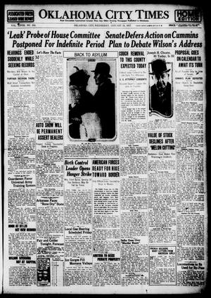 Oklahoma City Times (Oklahoma City, Okla.), Vol. 28, No. 255, Ed. 1 Wednesday, January 24, 1917