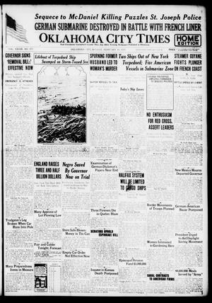 Oklahoma City Times (Oklahoma City, Okla.), Vol. 28, No. 277, Ed. 1 Monday, February 19, 1917
