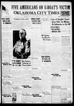 Oklahoma City Times (Oklahoma City, Okla.), Vol. 28, No. 280, Ed. 1 Thursday, February 22, 1917