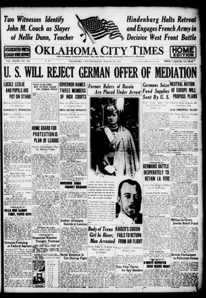 Oklahoma City Times (Oklahoma City, Okla.), Vol. 28, No. 304, Ed. 1 Thursday, March 22, 1917
