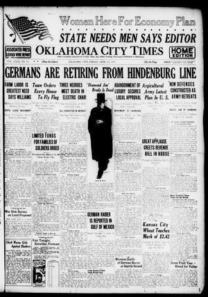 Oklahoma City Times (Oklahoma City, Okla.), Vol. 29, No. 11, Ed. 1 Friday, April 13, 1917